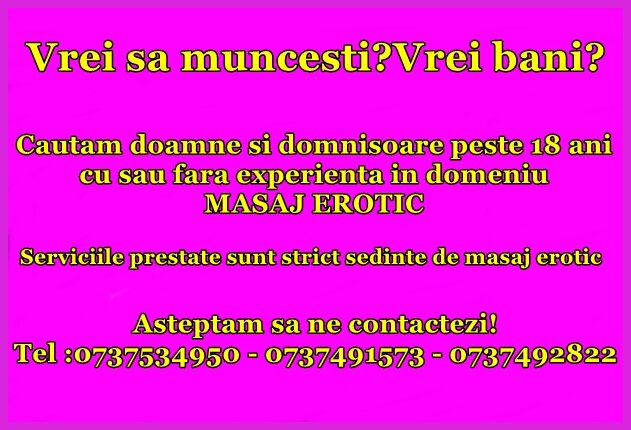 Job salon masaj relaxare & tantric.